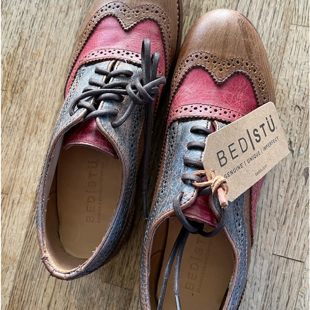 Bed Stu Channing Oxford Rustic Cognac size 7.5